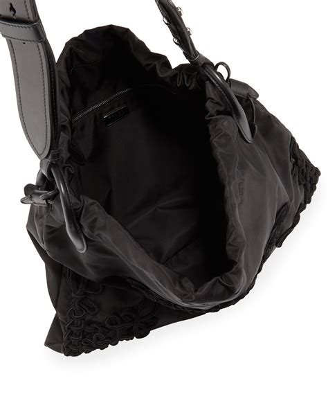 prada drawstring hobo|Prada handbags.